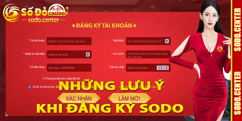 Những Lưu Ý Khi Đăng Ký Sodo